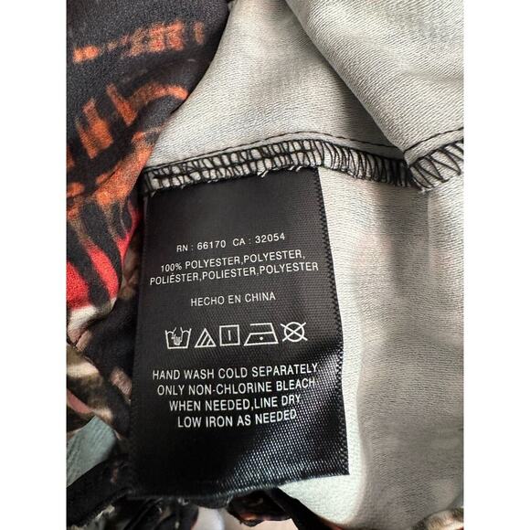 Elevenses Anthropologie‎ | XS | Abstract Wide Leg High Neck Jumpsuit retro mod - Picture 6 of 9